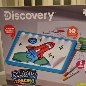 Discovery Glow Tracing Art Tablet - Blue and Red Ages 4+ BRAND NEW